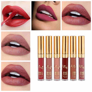 6Pcs/Set Liquid Lipstick Lip Gloss